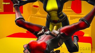 Deadpool & Wolverine hentai - Wolverine Fuck Deadpool Amazing scene PART B