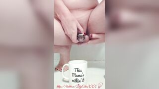 Chastity Slut Lily Eden Pisses in a Cup and Drinks It