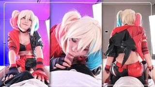 【Harley Quinn】????????Blowjob and Cowgirl, Halloween cosplayer, Suicide squad hentai japanese shemale co