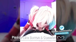 【Harley Quinn】????????Blowjob and Cowgirl, Halloween cosplayer, Suicide squad hentai japanese shemale co