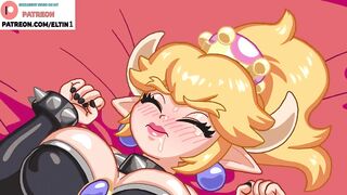 FUTANARI PEACH FUCK BOWSETTE AND CREAMPIE | FUTA HENTAI | MARIO ANIMATION 4K 60FPS