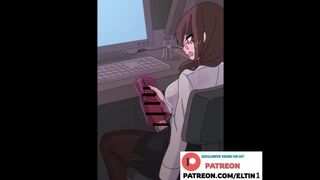 Cute Futa Office Girl Hot Toy Jerking And Cumshot | Cartoon Futanari Animation 4k 60fps