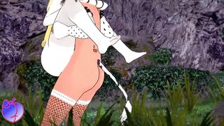 Ryza get fucked by a cow Girl Futa