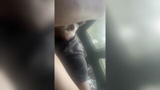 sucking dick in the car on the basketball court