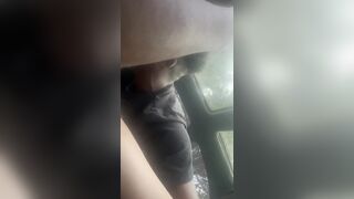 sucking dick in the car on the basketball court