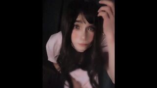 女装子オナニ－ Japanese crossdresser teasing