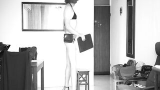 Crossdresser teacher dance