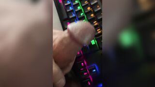 Slapping my Dick on a RGB keyboard