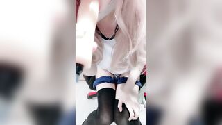 Blowjob video Japanese sissy gets ejaculated in the mouth【sissy femboy ladyboy 女装男子 男の娘】