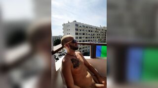 Jerking off in my balcony