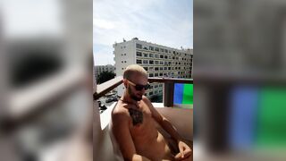 Jerking off in my balcony