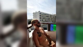 Jerking off in my balcony