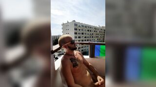 Jerking off in my balcony