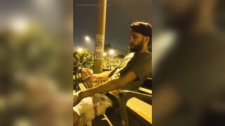 Jerking off in the street and getting caught multiple times