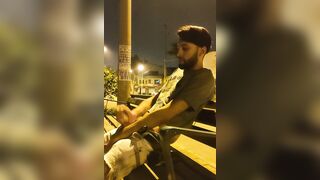 Jerking off in the street and getting caught multiple times