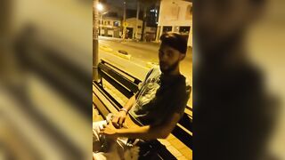 Jerking off in the street and getting caught multiple times