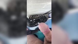 Cock and ball slapping - sub ordered to ruin orgasm into his sock and made to wear it