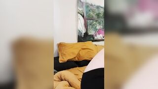 Trans hottie finger fucks herself to porn