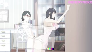 Sarada Uchiha Fucks Hinata Hyuga (Naruto)