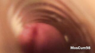 FUCK FLESHLIGHT 1-st TIME INSIDE VIEW (HUGE CUMSHOT)