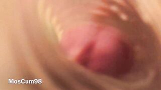 FUCK FLESHLIGHT 1-st TIME INSIDE VIEW (HUGE CUMSHOT)