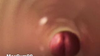 FUCK FLESHLIGHT 1-st TIME INSIDE VIEW (HUGE CUMSHOT)