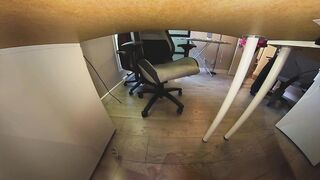 Imagine if you got a camera under my desk , I came back from school and I got so horny I touch myself until I cum