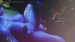 Demon fucks beautiful Elf with cock and big tits