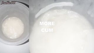 Gathering 100ml of my own cum