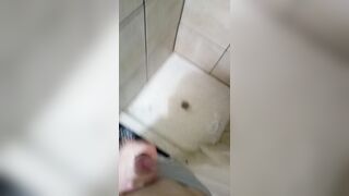 Solo Amateur Shower Masturbation Big White Cock, Mixed Race