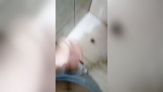 Solo Amateur Shower Masturbation Big White Cock, Mixed Race