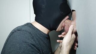 Twink comes to the gloryhole for the first time to give me head, delicious milk.