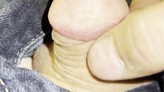 Micro tiny cock precum