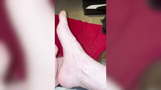 Hairy Dirty Smelly Size 13 Feet After Yard Work