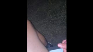 Cumming on the side of the Highway in front of cars