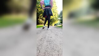 Sissy in flashing in Nature