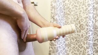 Huge cum explosion from fucking my fleshlight