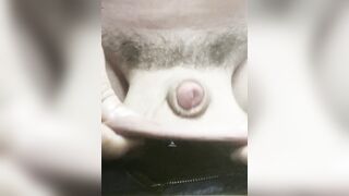 Tiny cock peekaboo