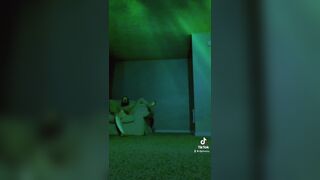 TikTok neon couch humping