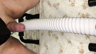 Small Penis Humping And Cumming On A Vacuum Cleaner Hose