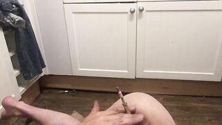 ass smoking a crack/weed joint