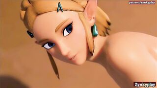 Ganon fucked Link & Zelda big dick fuck ass ando Deepthroat HD