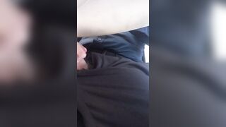 Cumming at work with masturbator