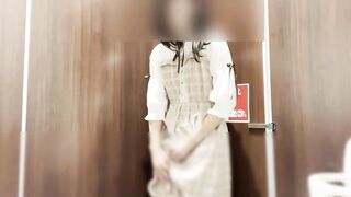 [Crossdressing] Japanese masturbation with a lot of ejaculation in a cute uniform ????