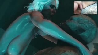 Ciri gets fucked by a huge monster / big clit masturbation