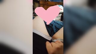 Trans Slut touches herself and cums-《Compilation》