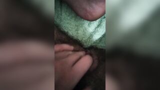 Trans guy pissing on his feet then rubbing one out