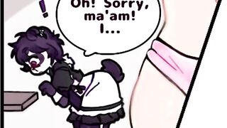 Sexy femboy maid FUCKED HARD by a futa bunny!???????????? (@berryguild @harulunavo)