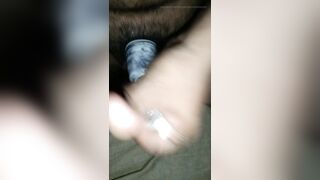 Rough Handjob with a used Condom and Cum