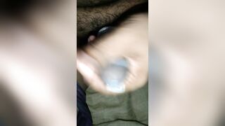 Rough Handjob with a used Condom and Cum